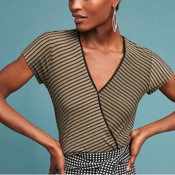MAEVE BY ANTHROPOLOGIE Leila Wrap Top - Picture 1 of 6